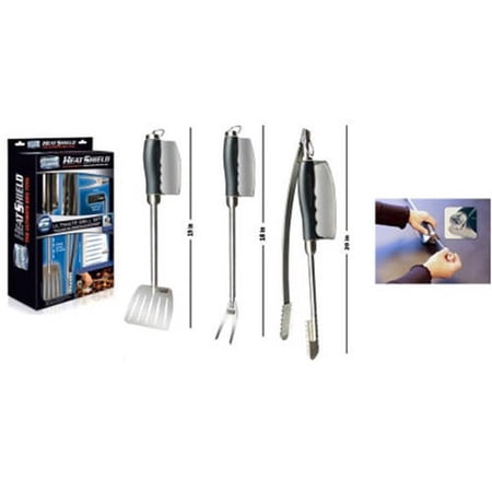 Grill Daddy 3-Piece Heat Shield BBQ Tool Set