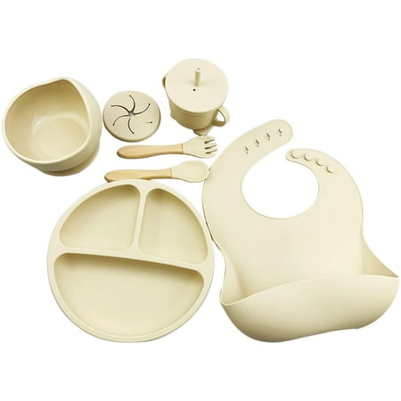 Smrinog 6pcs Silicone Baby Feeding Anti Slip Plates for Food Soft Kids Tableware (Beige)
Smrinog 6pcs Silicone Baby Feeding Anti Slip Plates for Food Soft Kids Tableware (Beige)