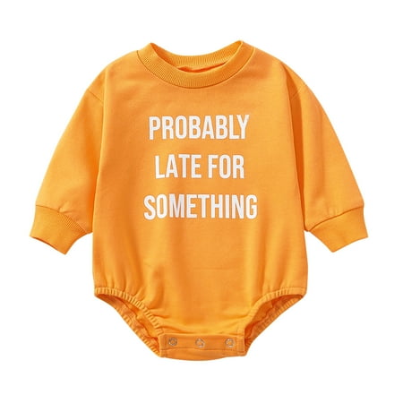 Baby Infant Newborn Boys Girls Jumpsuit Long Sleeve Letter Bodysuit Romper Outfits Baby Clothes
Baby Infant Newborn Boys Girls Jumpsuit Long Sleeve Letter Bodysuit Romper Outfits Baby Clothes