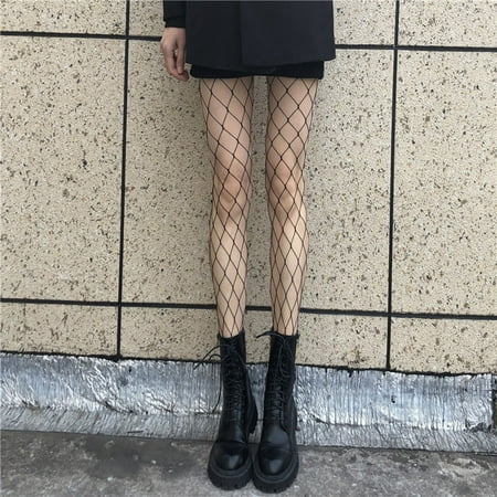 Beechoice Womens High Waist Tights Fishnet Stockings Thigh High Pantyhose