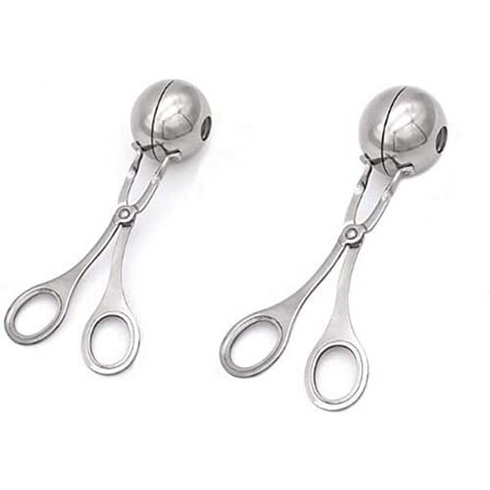 2PC Meatball Scoop Ball Maker Stainless Steel Meat Baller Tongs Cake Pop Maker Meatball Maker Melon Baller Cookie Scoop Cake Rice Dough Ice Tongs for Kitchen Tools
2PC Meatball Scoop Ball Maker Stainless Steel Meat Baller Tongs Cake Pop Maker Meatball Maker Melon Baller Cookie Scoop Cake Rice Dough Ice Tongs for Kitchen Tools