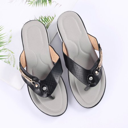 Aayomet House Slippers for Women Buckle Women s Women s Slope Summer Metal Heel Women s Casual Beach Sandals Women s slipper Black 9.5
Aayomet House Slippers for Women Buckle Women s Women s Slope Summer Metal Heel Women s Casual Beach Sandals Women s slipper Black 9.5