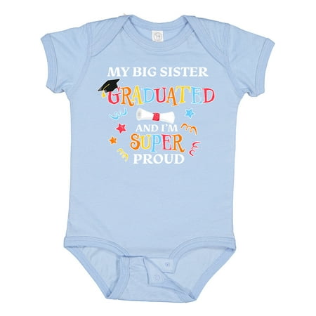 Inktastic My Big Sister Graduated and I m Super Proud Gift Baby Boy or Baby Girl Bodysuit
Inktastic My Big Sister Graduated and I m Super Proud Gift Baby Boy or Baby Girl Bodysuit