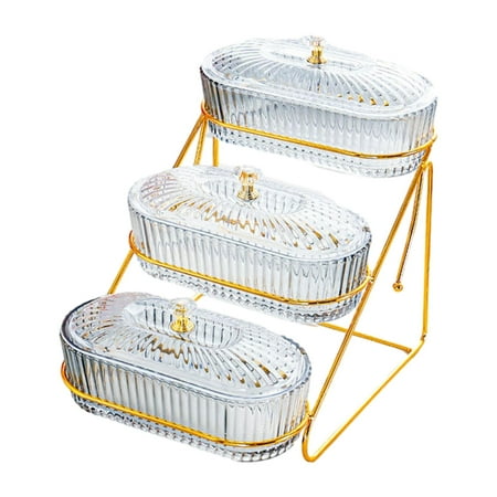 Kuntesetty Fruit Serving Tray Dried Holder Organizer 3 Layers Home Decor with Lid for Candy gray
Kuntesetty Fruit Serving Tray Dried Holder Organizer 3 Layers Home Decor with Lid for Candy gray