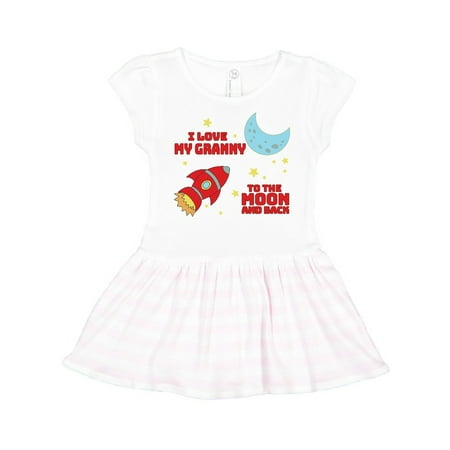 Inktastic I Love My Granny to the Moon and Back Gift Toddler Girl Dress 
Inktastic I Love My Granny to the Moon and Back Gift Toddler Girl Dress