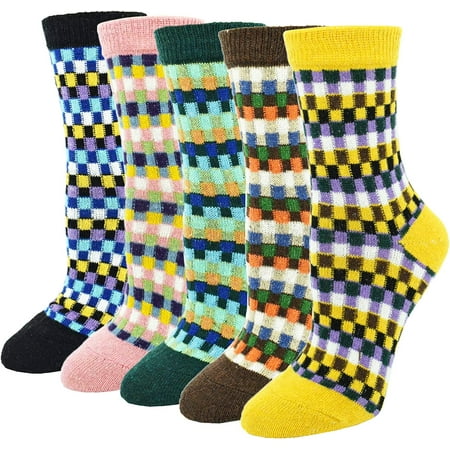 YAZI 5Pack Womens Vintage Winter Soft Warm Thick Cold Knit Wool Crew Socks Multicolor free size
YAZI 5Pack Womens Vintage Winter Soft Warm Thick Cold Knit Wool Crew Socks Multicolor free size