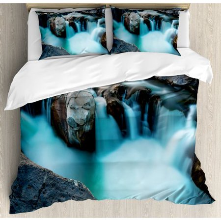 Ambesonne Landscape Duvet Cover Set