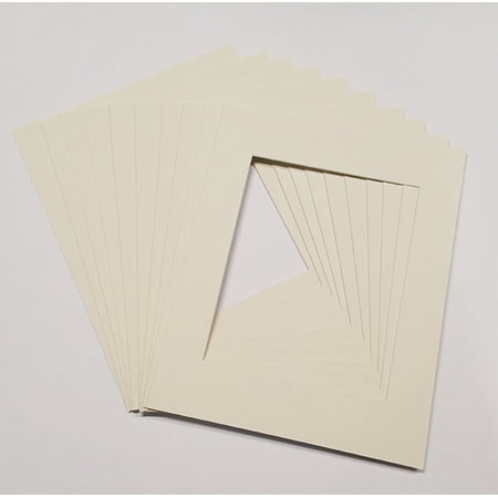 18x24 White Picture Mats with White Core for 13x19 Pictures - Fits 18x24 Frame