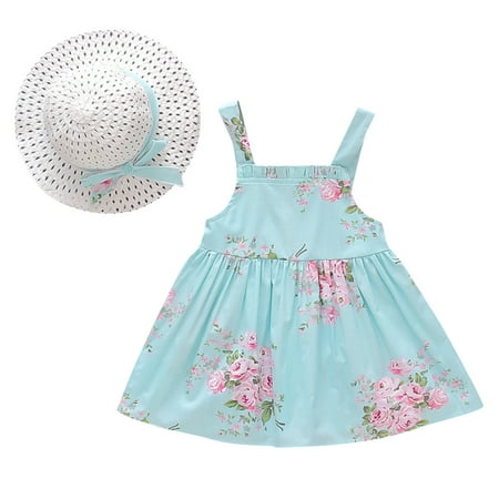 New Summer Girls Dresses Vacation Sleeveless Kids Floral Dresses Toddler Print Girls Princess Hat Flowers Outfits Summer Clothes Baby Girls Dress&Skirt
New Summer Girls Dresses Vacation Sleeveless Kids Floral Dresses Toddler Print Girls Princess Hat Flowers Outfits Summer Clothes Baby Girls Dress&Skirt