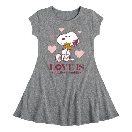 Peanuts - Love Is Snuggles And Cuddles - Toddler And Youth Girls Fit And Flare Dress
Peanuts - Love Is Snuggles And Cuddles - Toddler And Youth Girls Fit And Flare Dress