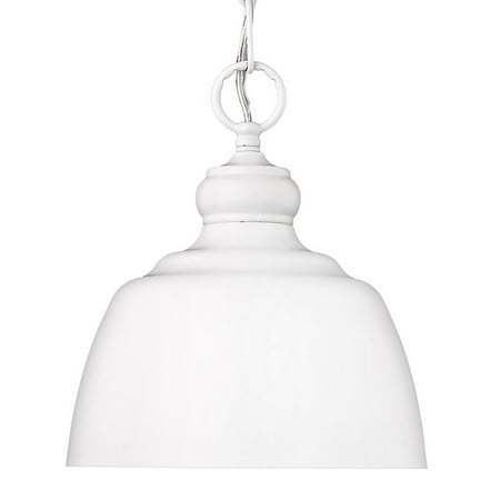 Golden Lighting 0316-M1l Holmes 9 Wide Mini Pendant - White