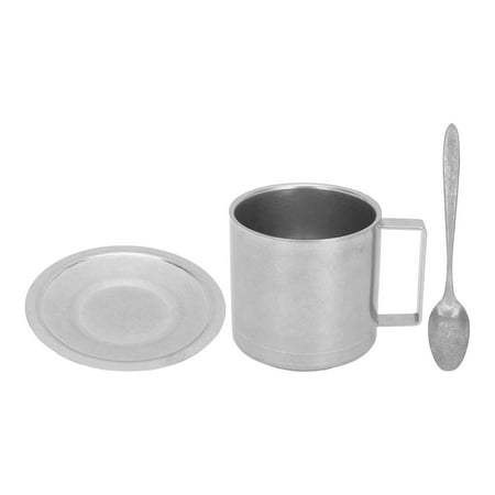 Insulated Coffee Cup Set Stainless Steel Double Walled Mugs Milk Tea Double Layer Coffee Mug with Saucer and Scoop for Home Camping Office
Insulated Coffee Cup Set Stainless Steel Double Walled Mugs Milk Tea Double Layer Coffee Mug with Saucer and Scoop for Home Camping Office