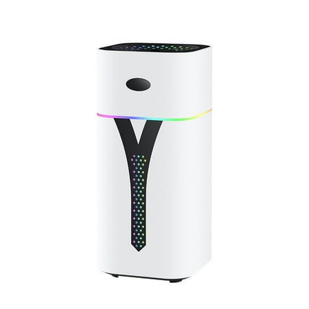 Portable Mini Humidifier 420Ml Small Cool Mist Humidifier with Night Light USB Desktop Humidifier for Bedroom Car White