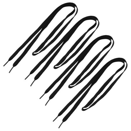 Sports Shoes Sneakers Flat Shoelace Black 120cm Long 2 Pairs