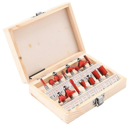 15pcs Milling Cutter Functional Milling Cutter Head Alloy Milling Cutter Head Set Hard Boring Head Set Burrs Bit Set with Wooden Box for Indoor Outdoor Woodworking
15pcs Milling Cutter Functional Milling Cutter Head Alloy Milling Cutter Head Set Hard Boring Head Set Burrs Bit Set with Wooden Box for Indoor Outdoor Woodworking