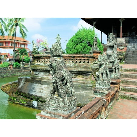 canvas print bali klungkung temple stretched canvas 10 x 14