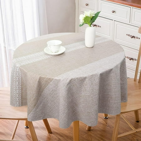 100% Waterproof Round PVC Tablecloth Vinyl Table Cloth Cover with Flannel Backing Oil Spill Proof Wipeable Table Cloths for Indoor Outdoor
100% Waterproof Round PVC Tablecloth Vinyl Table Cloth Cover with Flannel Backing Oil Spill Proof Wipeable Table Cloths for Indoor Outdoor