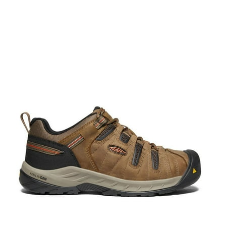 KEEN Male Adult Men 11.5 1023268 Shitake/Rust Leather/Mesh