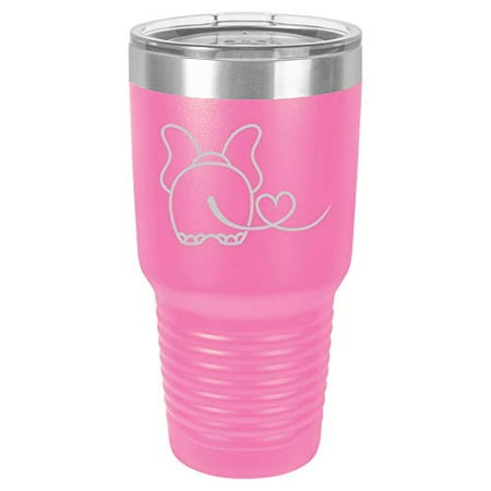 Tumbler Stainless Steel Vacuum Insulated Travel Mug Elephant In Love (Hot-Pink 30 oz)
Tumbler Stainless Steel Vacuum Insulated Travel Mug Elephant In Love (Hot-Pink 30 oz)