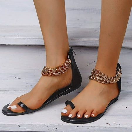 XIAOFFENN Sandals For Women Womens Sandals Women S Fashion And Comfortable Flat Toe Metal Decorate Casual Sandals Sandals
XIAOFFENN Sandals For Women Womens Sandals Women S Fashion And Comfortable Flat Toe Metal Decorate Casual Sandals Sandals