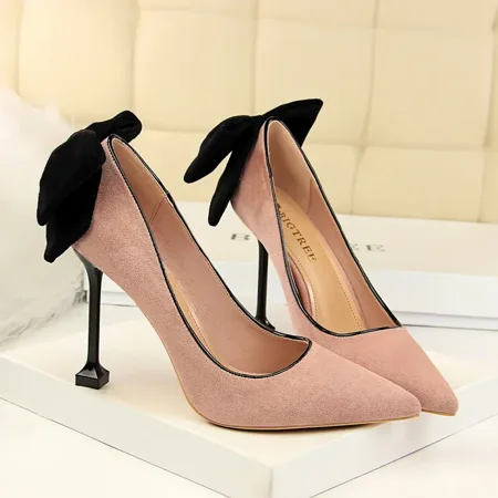 Women‘s Bow Decor High Stiletto Heel Pointed Toe Pumps Elegant Breathable Solid Women‘s Shoes
Women‘s Bow Decor High Stiletto Heel Pointed Toe Pumps Elegant Breathable Solid Women‘s Shoes