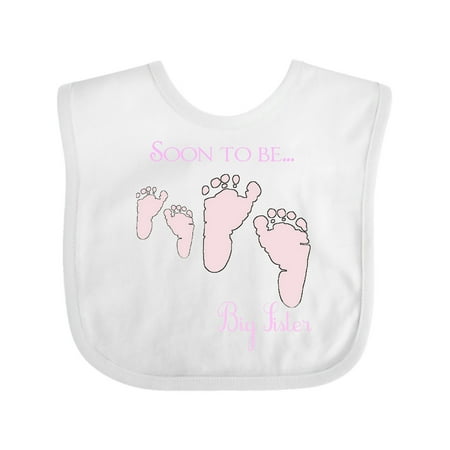 Inktastic Soon to be Big Sister Gift Baby Girl Bib