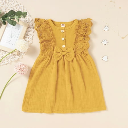 Juebong Baby Girls Dresses Clearance Toddler Baby Girl Outfits Lace Sleeveless Bow Cotton Comfortable Cute Kids Dress
Juebong Baby Girls Dresses Clearance Toddler Baby Girl Outfits Lace Sleeveless Bow Cotton Comfortable Cute Kids Dress