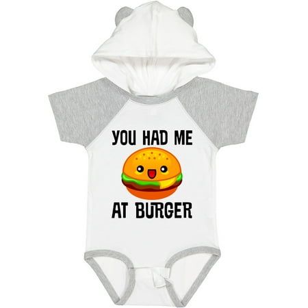 Inktastic You Had Me at Burger Gift Baby Boy or Baby Girl Bodysuit