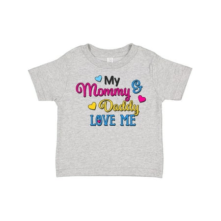 Inktastic My Mommy and Daddy Love Me with Hearts Gift Toddler Boy or Toddler Girl T-Shirt
Inktastic My Mommy and Daddy Love Me with Hearts Gift Toddler Boy or Toddler Girl T-Shirt
