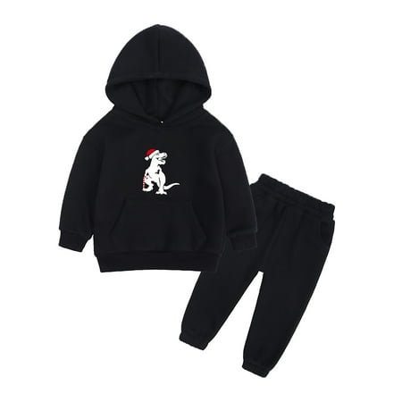 Otqutp 1-13 Years Boys Girls Middle and Large Children Christmas Warm Thickened Dinosaur Printing Sweatshirt Pants Kids Two Piece Sports Suit(Black 12-24 Months)
Otqutp 1-13 Years Boys Girls Middle and Large Children Christmas Warm Thickened Dinosaur Printing Sweatshirt Pants Kids Two Piece Sports Suit(Black 12-24 Months)
