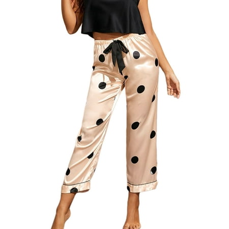 Glookwis Ladies Cami Top And Pants Home Clothes Loose Pjs Casual V Neck Pyjama 2 Pieces Polka Dots Nightwear Suit Pajamas Set
Glookwis Ladies Cami Top And Pants Home Clothes Loose Pjs Casual V Neck Pyjama 2 Pieces Polka Dots Nightwear Suit Pajamas Set