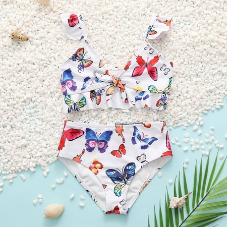 PatPat Toddler Girls Two Piece Butterfly Print Swimsuit Set Sleeveless Cute Top Swimwear and Bathing Suit Bottom Summer Beach Clothes 2-6T
PatPat Toddler Girls Two Piece Butterfly Print Swimsuit Set Sleeveless Cute Top Swimwear and Bathing Suit Bottom Summer Beach Clothes 2-6T