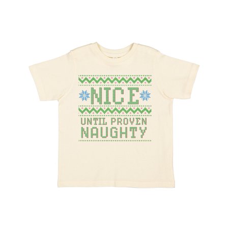 Inktastic Ugly Sweater Nice until Proven Naughty Gift Toddler Boy or Toddler Girl T-Shirt
Inktastic Ugly Sweater Nice until Proven Naughty Gift Toddler Boy or Toddler Girl T-Shirt