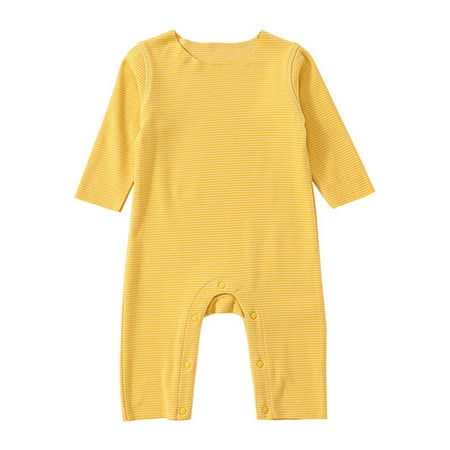Colisha Loose Party Romper Newborn Cute Striped Bodysuit Casual Long Sleeve Playsuit Yellow 80
Colisha Loose Party Romper Newborn Cute Striped Bodysuit Casual Long Sleeve Playsuit Yellow 80