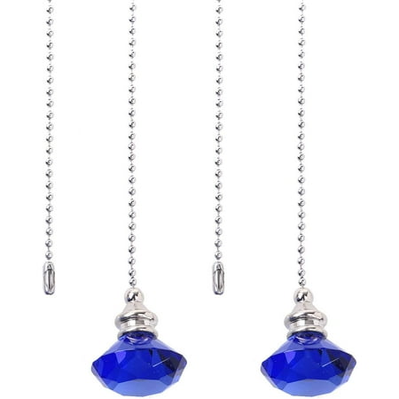 2Pcs Vintage Ceiling Fan Pull Chain Pendant Light Fitting Set Crystal Ball Fan Pull Chain Extension with Connector for Home Wedding Decor Ornament Blue B Crystal Glass 
2Pcs Vintage Ceiling Fan Pull Chain Pendant Light Fitting Set Crystal Ball Fan Pull Chain Extension with Connector for Home Wedding Decor Ornament Blue B Crystal Glass