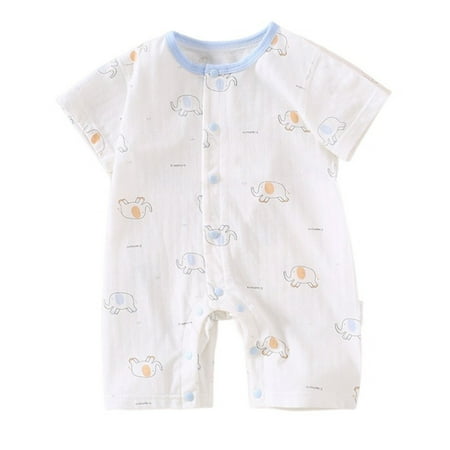 Jamicy Baby Bodysuits Short Sleeve Children Summer Thin Newborn Cotton Printing Round Neck Short Sleeved Short Suit Rompers White
Jamicy Baby Bodysuits Short Sleeve Children Summer Thin Newborn Cotton Printing Round Neck Short Sleeved Short Suit Rompers White