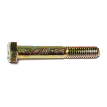 3/8 -16 x 2-1/2 Zinc Plated Grade 8 Steel Coarse Thread Hex Cap Screws HCS8-157