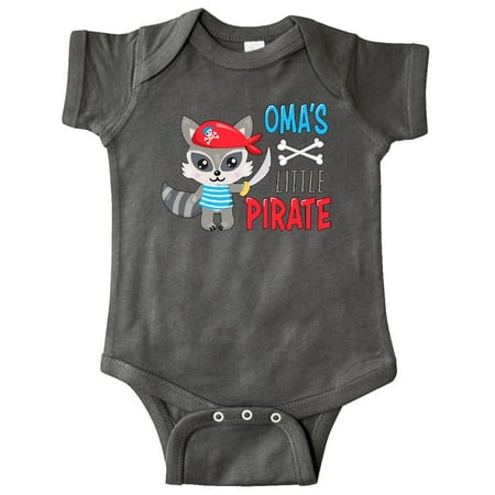 Inktastic Oma s Little Pirate Cute Raccoon with Sword Gift Baby Boy or Baby Girl Bodysuit 
Inktastic Oma s Little Pirate Cute Raccoon with Sword Gift Baby Boy or Baby Girl Bodysuit