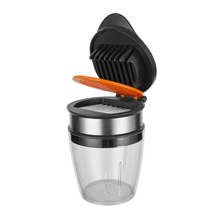 Stainless Steel Fruit Slicer with Food Container for Cucumber Cheese Carrot Kitchen Gadget