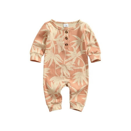 Musuos Baby’s Casual Long Sleeve Jumpsuit Fashion Flower Leaves Print Button Round Neck Long Romper
Musuos Baby’s Casual Long Sleeve Jumpsuit Fashion Flower Leaves Print Button Round Neck Long Romper
