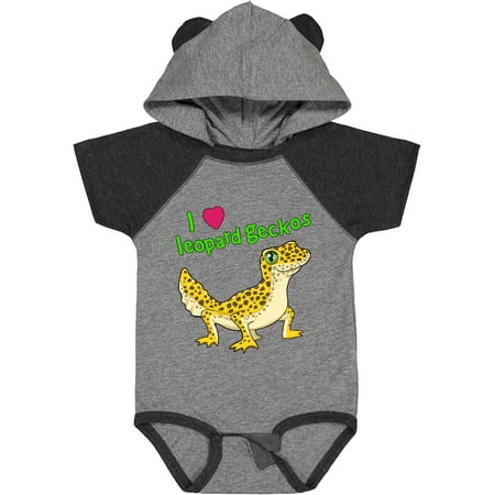 Inktastic I Love Leopard Geckos Gift Baby Boy or Baby Girl Bodysuit