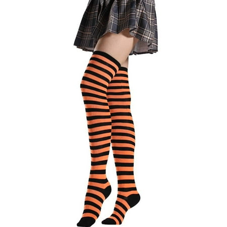 2 Pairs Women Long Striped Socks Over Knee High Stockings for Independence Day(Orange Black Strips)
2 Pairs Women Long Striped Socks Over Knee High Stockings for Independence Day(Orange Black Strips)
