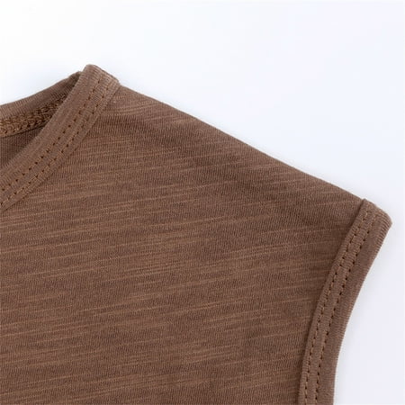 dmqupv Boys Medium Shirt Toddler Kids Girls Boys Short Classic Loose Soft Sleeveless Solid T Shirt Tee Tops Clothes Sleeve Tee Brown 2 Years
dmqupv Boys Medium Shirt Toddler Kids Girls Boys Short Classic Loose Soft Sleeveless Solid T Shirt Tee Tops Clothes Sleeve Tee Brown 2 Years