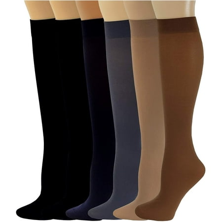 6 Pairs Women Opaque Stretchy Spandex Knee High Trouser Socks (Queen Assorted #1)
6 Pairs Women Opaque Stretchy Spandex Knee High Trouser Socks (Queen Assorted #1)