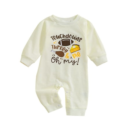 HOANSELAY 0-18M Baby Boys Casual Jumpsuit Infant Beige Long Sleeve Letter Rugby Print Romper
HOANSELAY 0-18M Baby Boys Casual Jumpsuit Infant Beige Long Sleeve Letter Rugby Print Romper