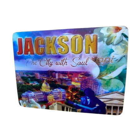 Jackson Mississippi The City with Soul 3D Fridge Magnet