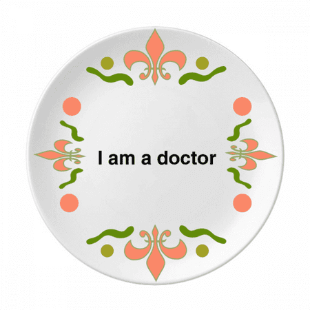 I Am A Doctor s Verbal Description Flower Ceramics Plate Tableware Dinner Dish