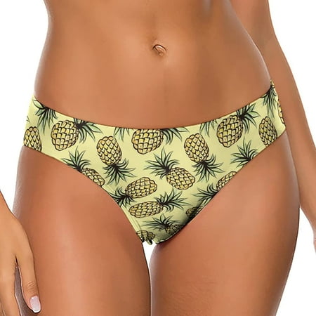 

Pineapple Tropical Women s Thongs Sexy T Back G-Strings Panties Underwear Panty