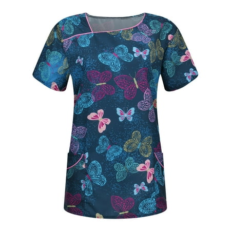 CHMORA Digital Print Stretch Scrubs Top - Pandamed Notch Neck Women Stretch Top Positioning Printing Top
CHMORA Digital Print Stretch Scrubs Top - Pandamed Notch Neck Women Stretch Top Positioning Printing Top