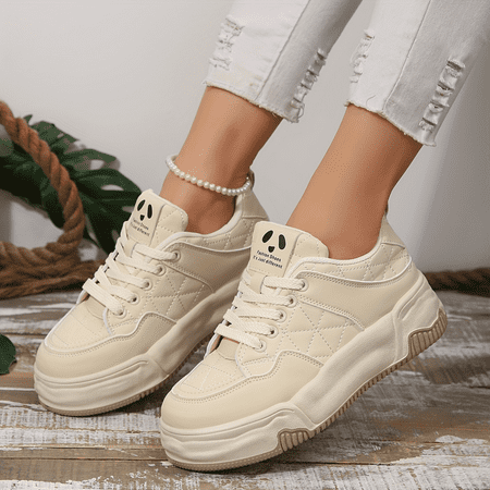 HNYANGRJ Stylish Women‘s Casual Platform Sneakers with Soft Sole Comfortable Lace Up Walking Skate Shoes Versatile Low-top Trainers for All-Day Wear
HNYANGRJ Stylish Women‘s Casual Platform Sneakers with Soft Sole Comfortable Lace Up Walking Skate Shoes Versatile Low-top Trainers for All-Day Wear